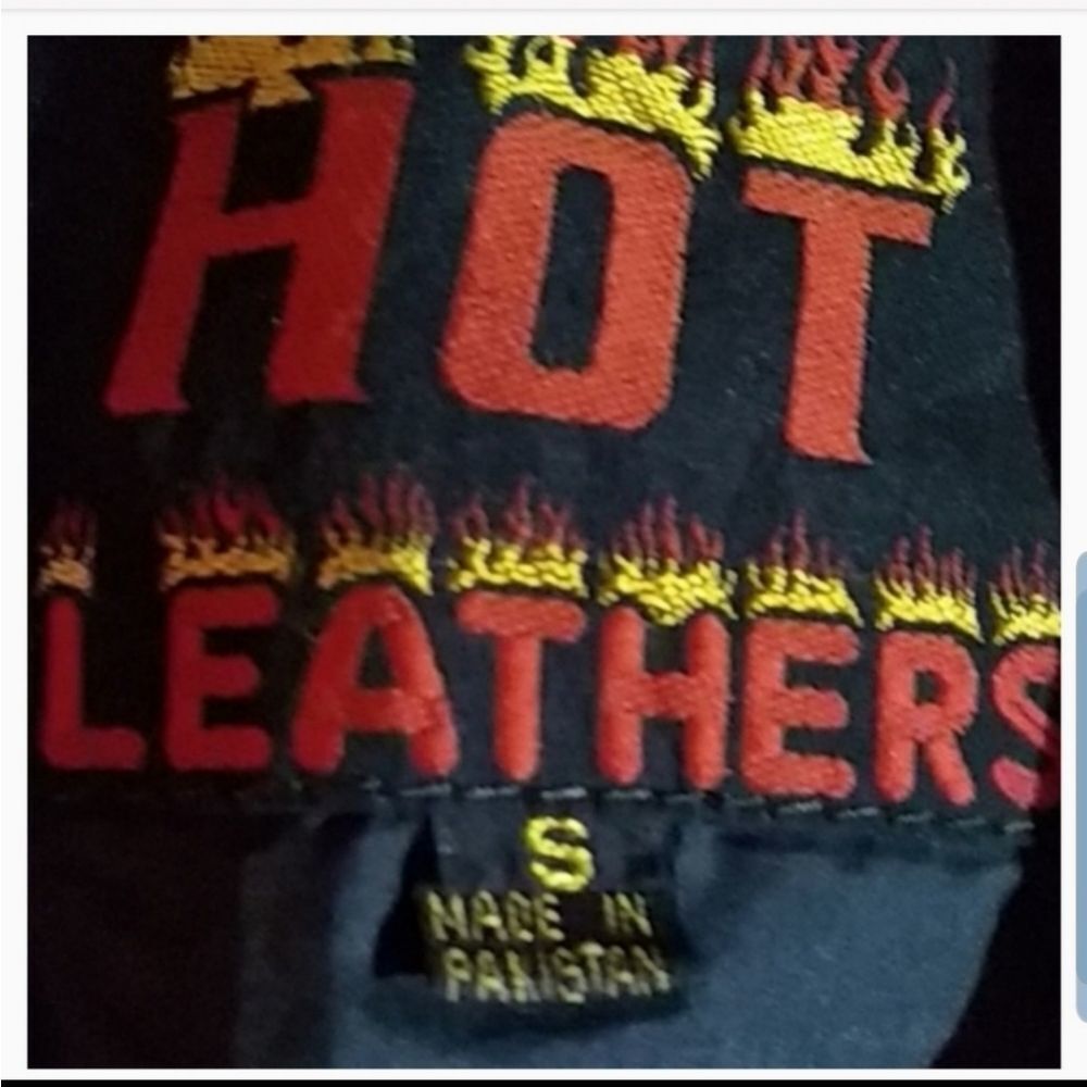 Hot Leathers genuine black leather motocycle vest - Picture 7 of 8